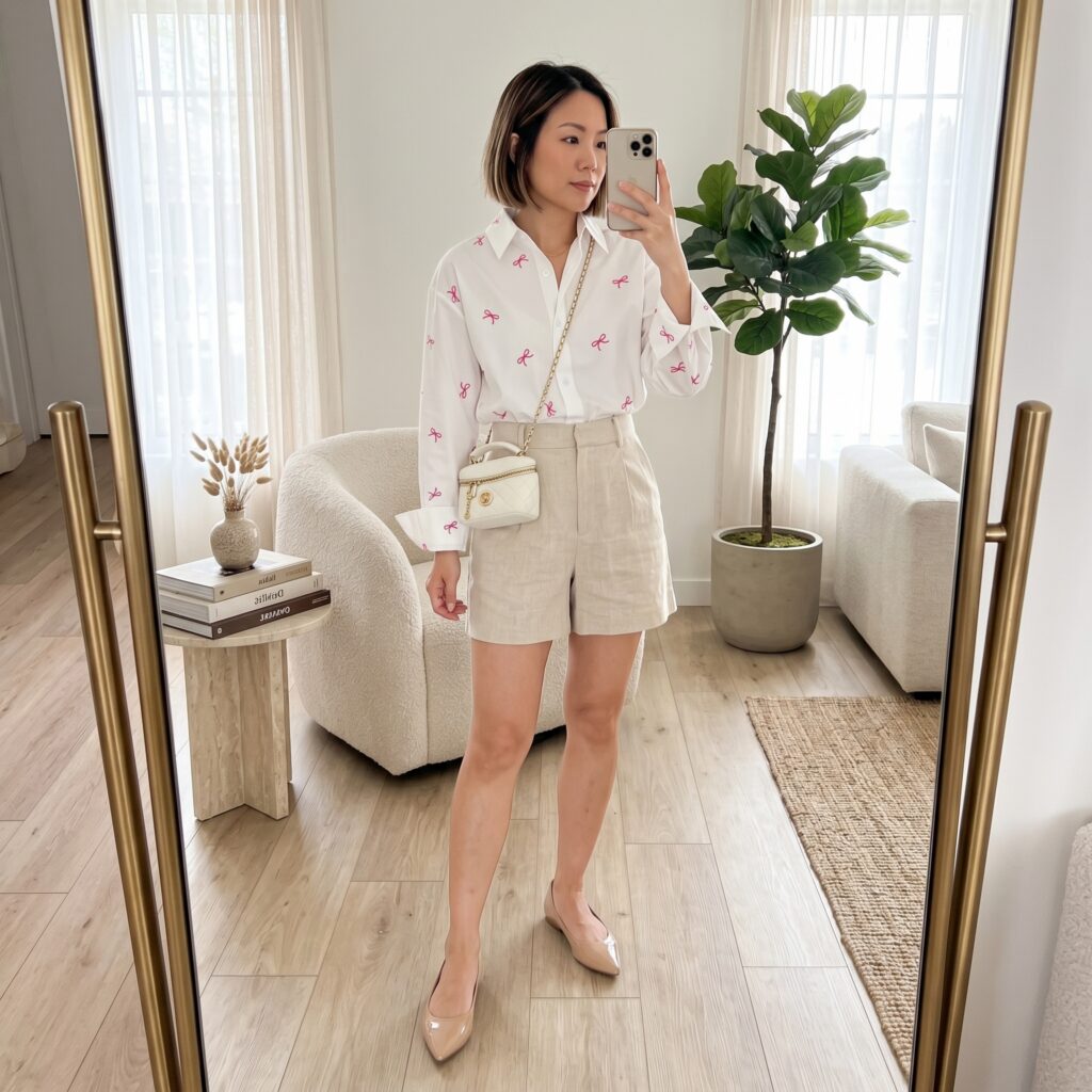 a petite woman (5’2”) wearing 202606041331