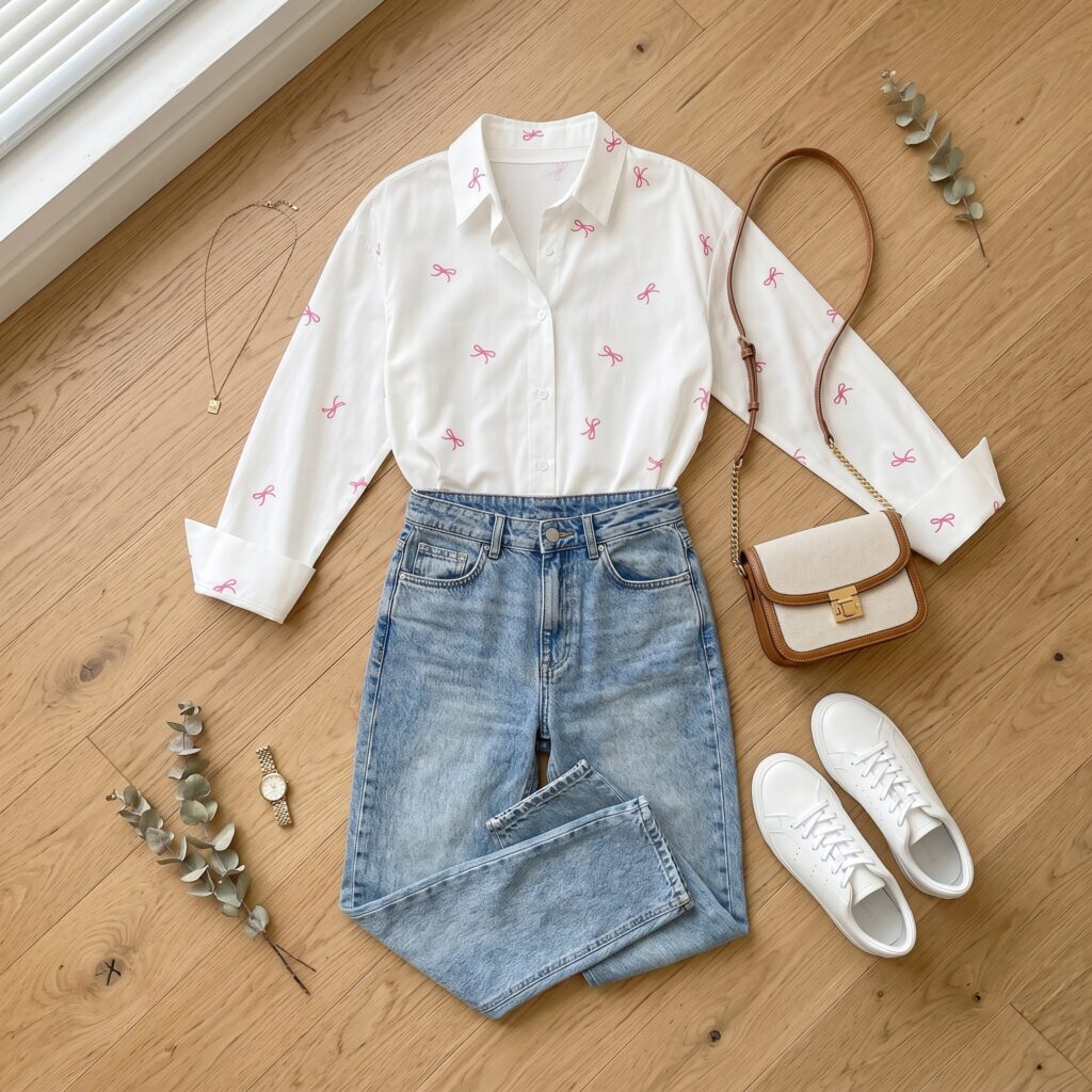 flat lay of a bow 202606032317